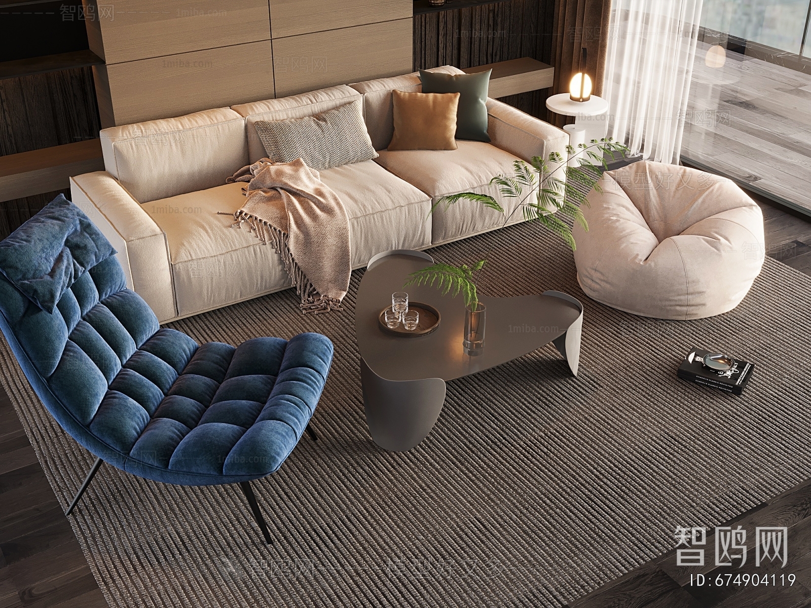 Nordic Style Sofa Combination