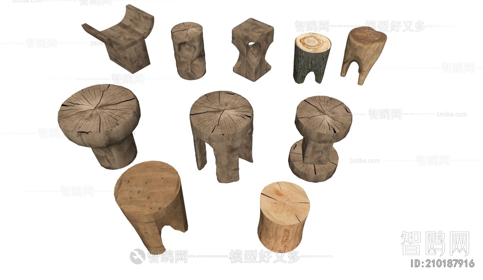 Wabi-sabi Style Stool