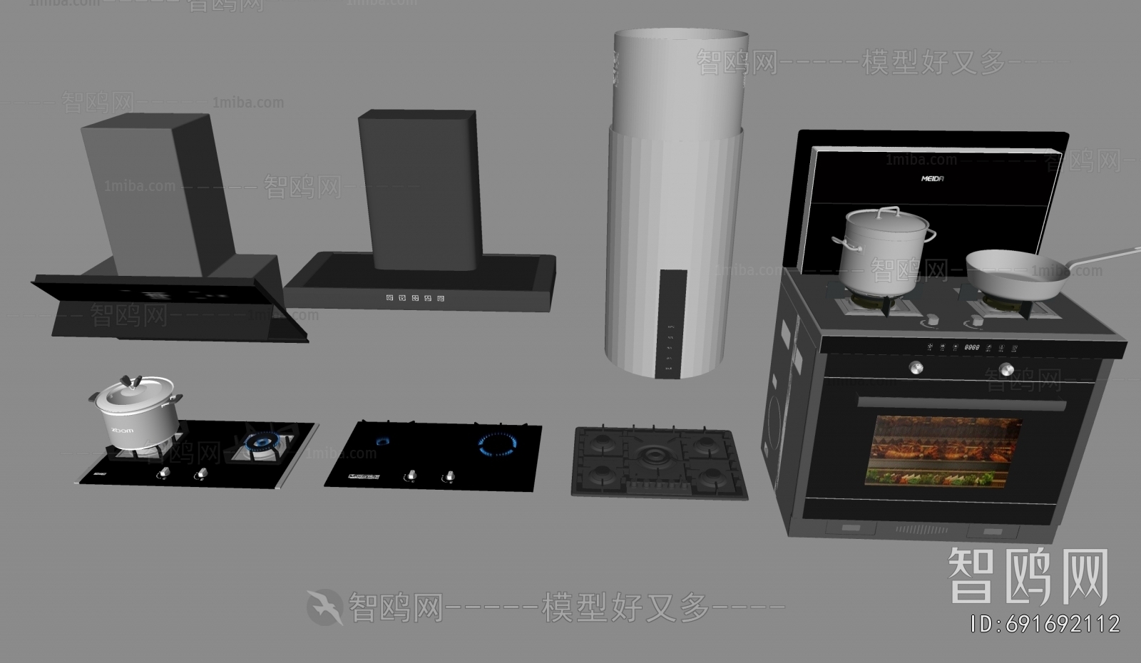 Modern Kitchen Electric Gas Range