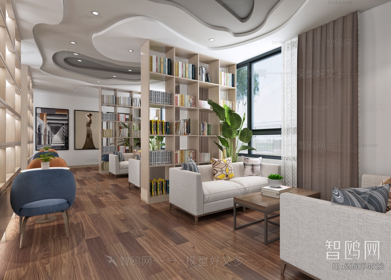 Modern Bookstore Book Bar