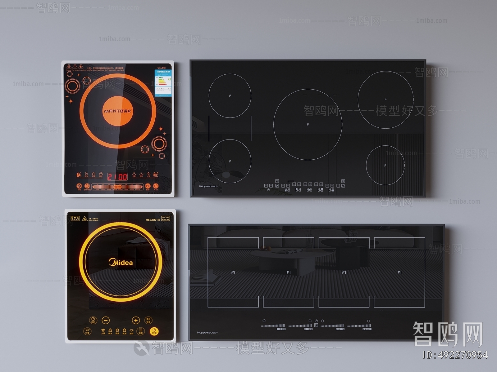 Modern Kitchen Electric Gas Range