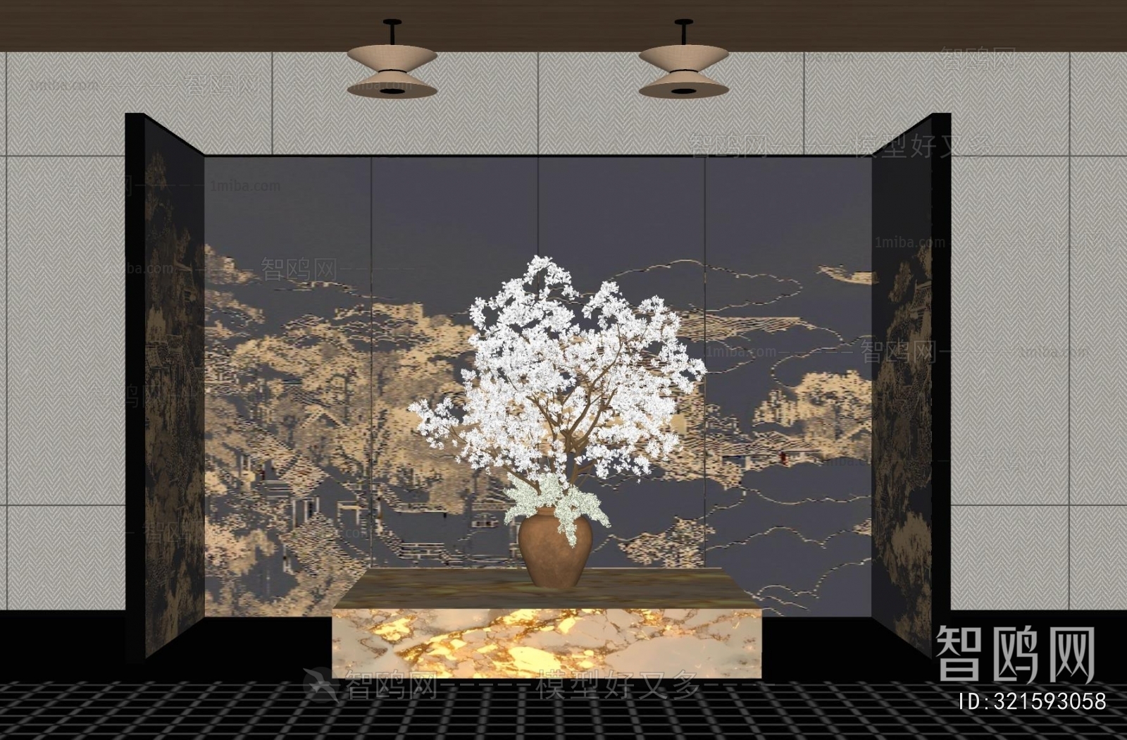 New Chinese Style Lobby Hall