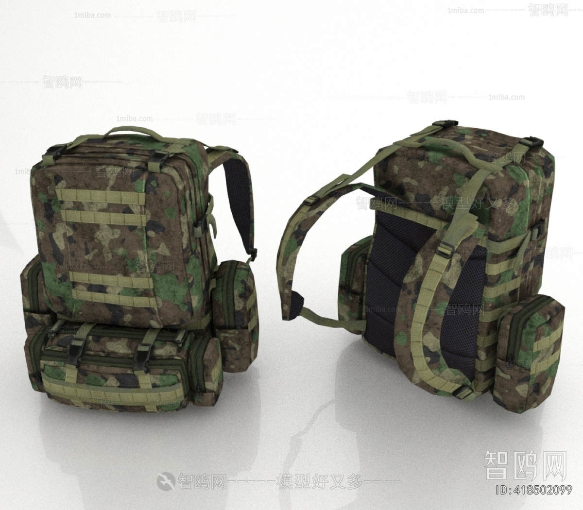 Modern Backpack And Backpack