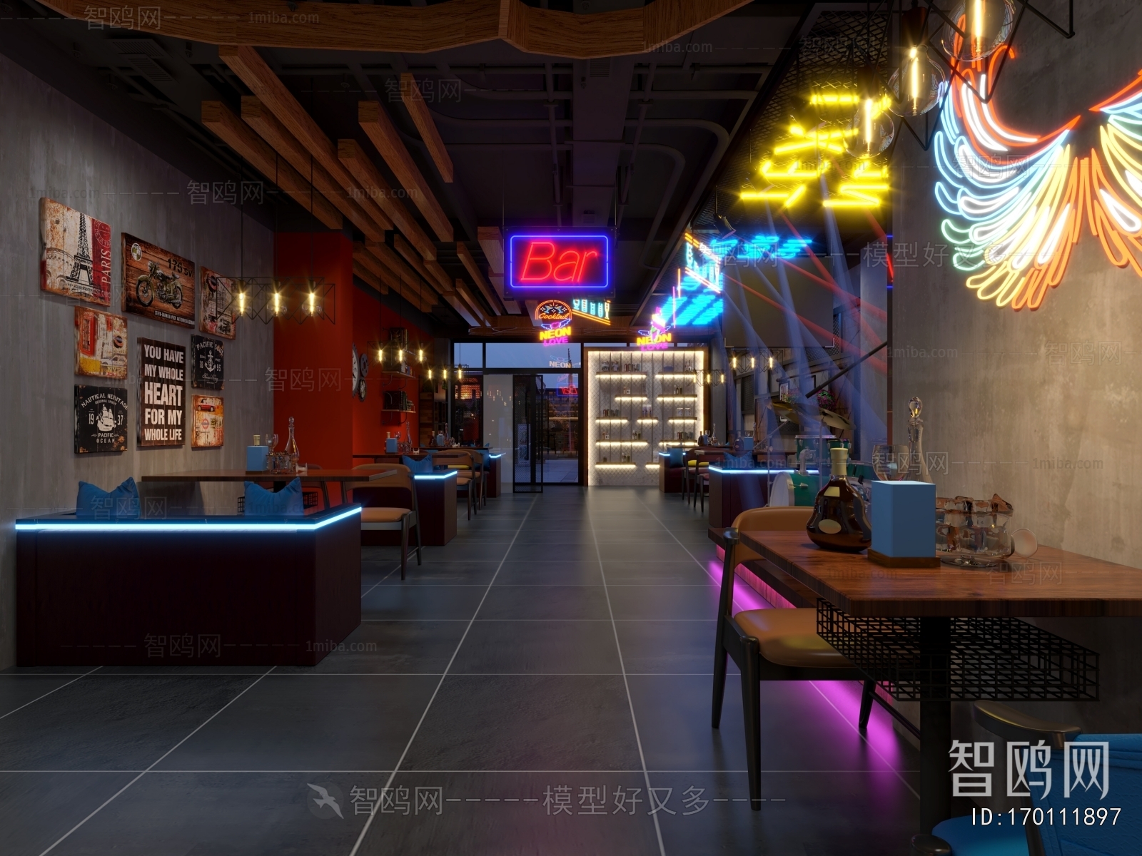 Industrial Style Bar