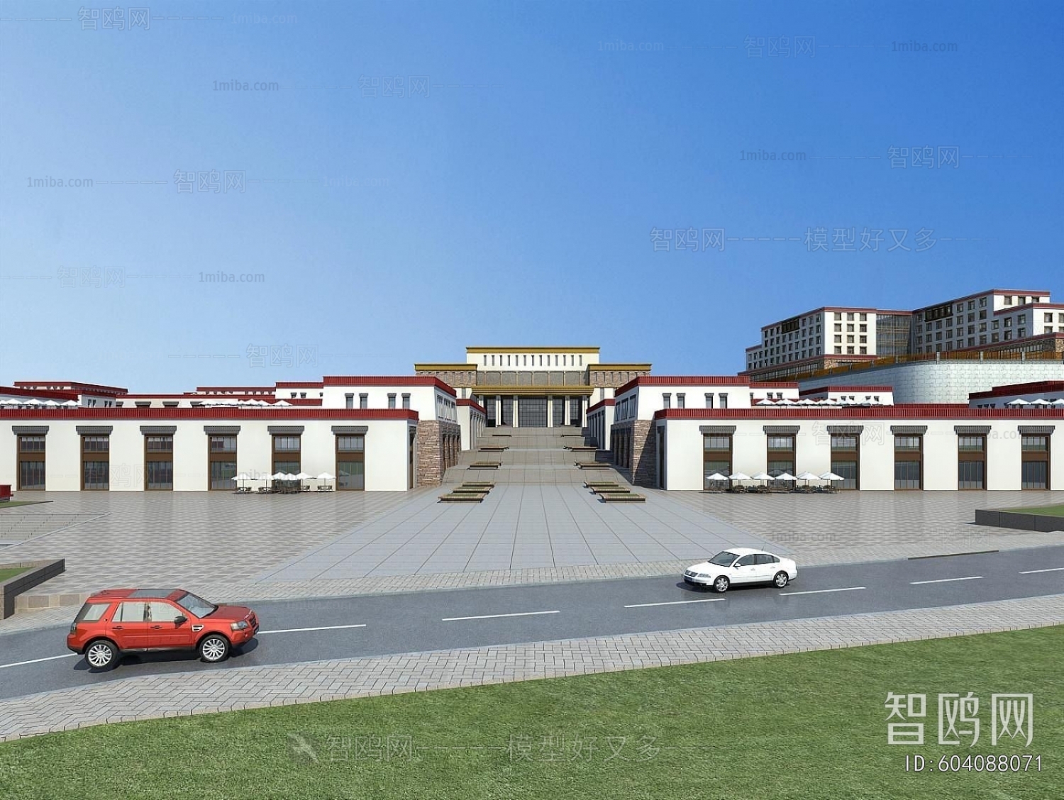 Modern Architectural Bird's-eye View Planning