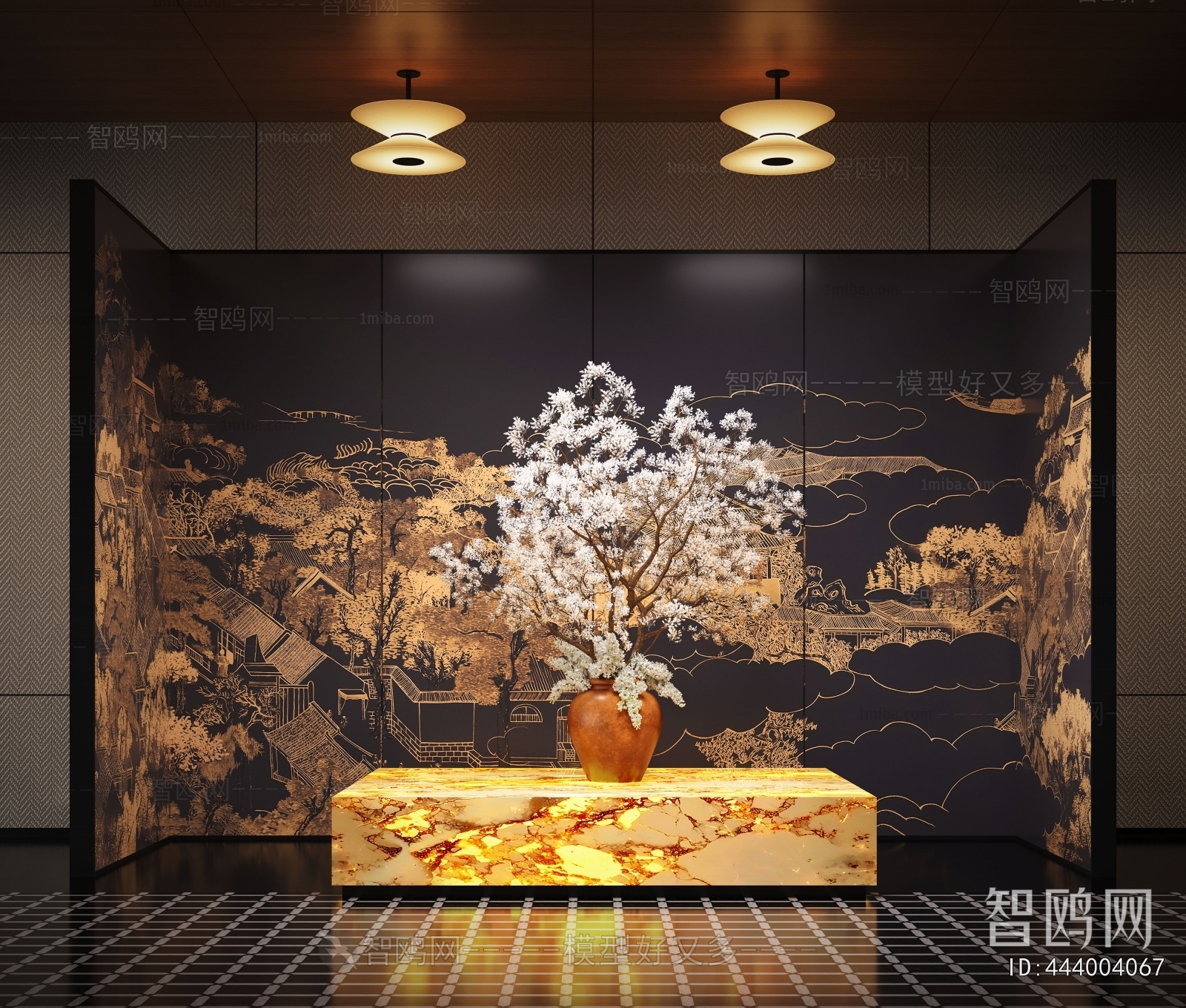 New Chinese Style Lobby Hall
