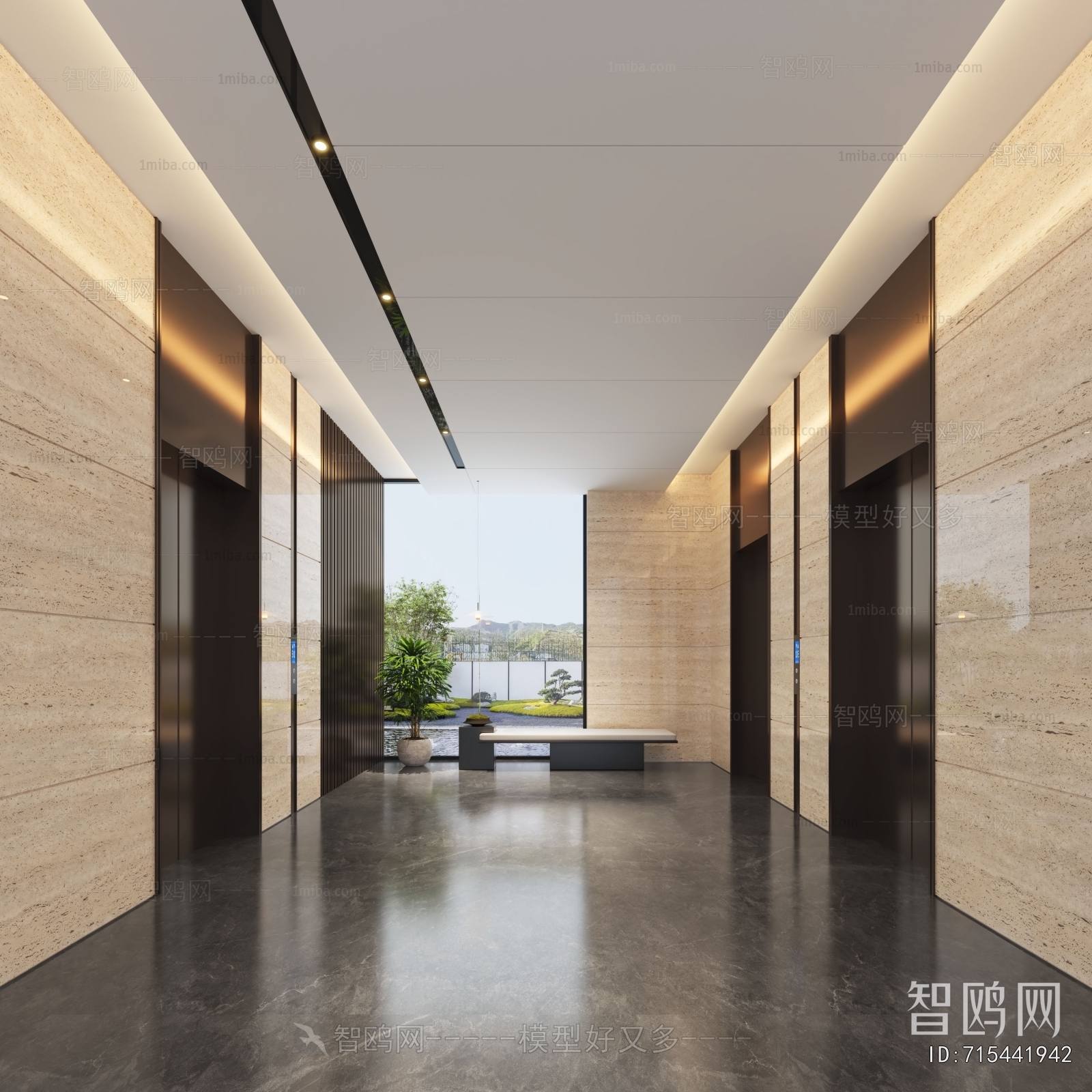 Modern Elevator Hall