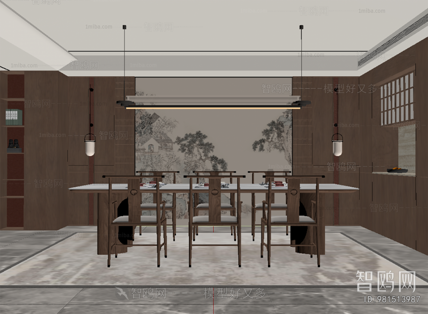 New Chinese Style Dining Room