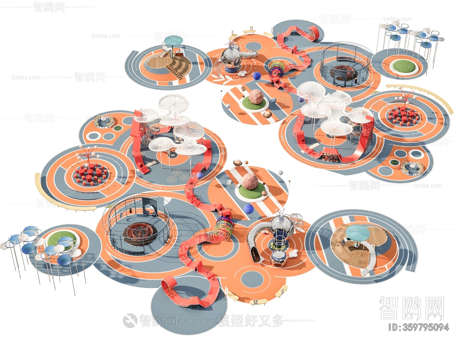 Modern Park Landscape