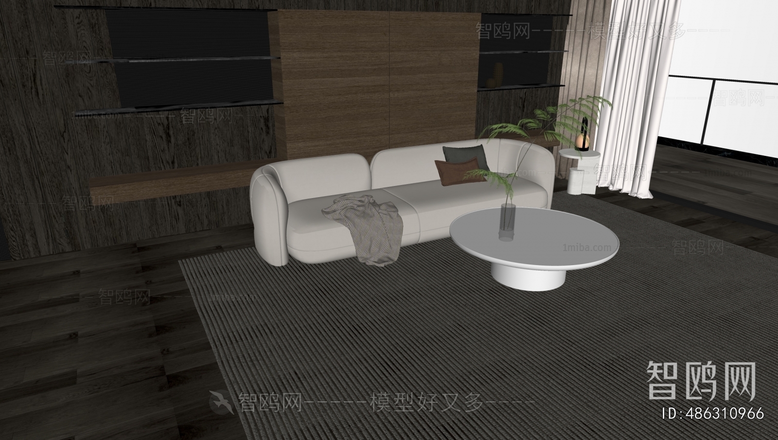 Modern Three-seat Sofa