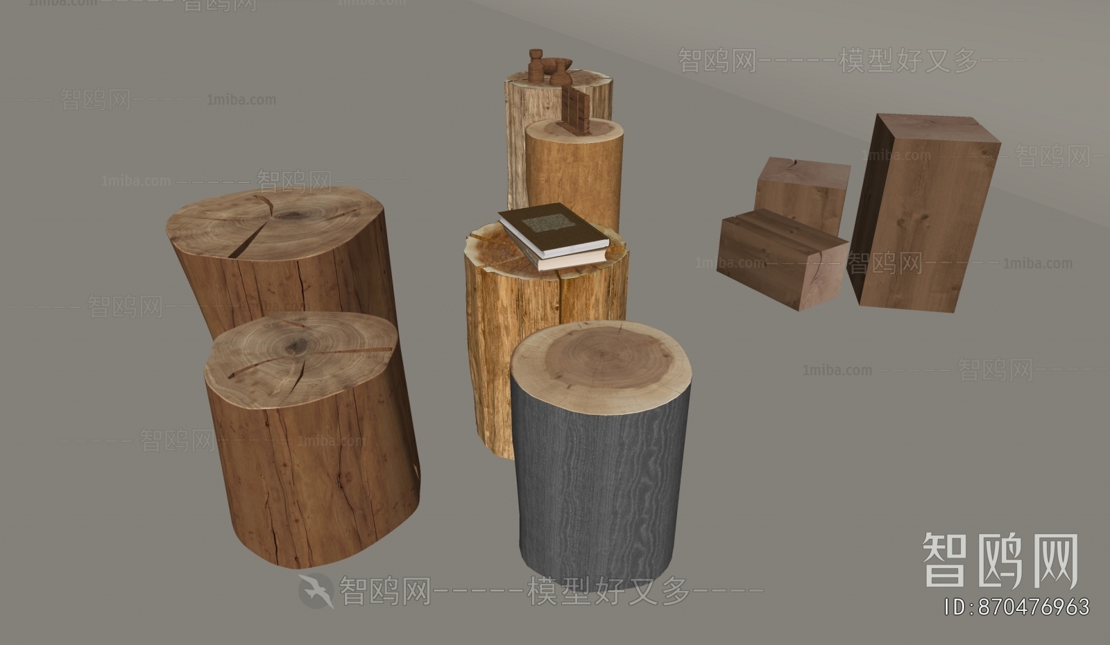 Wabi-sabi Style Stool