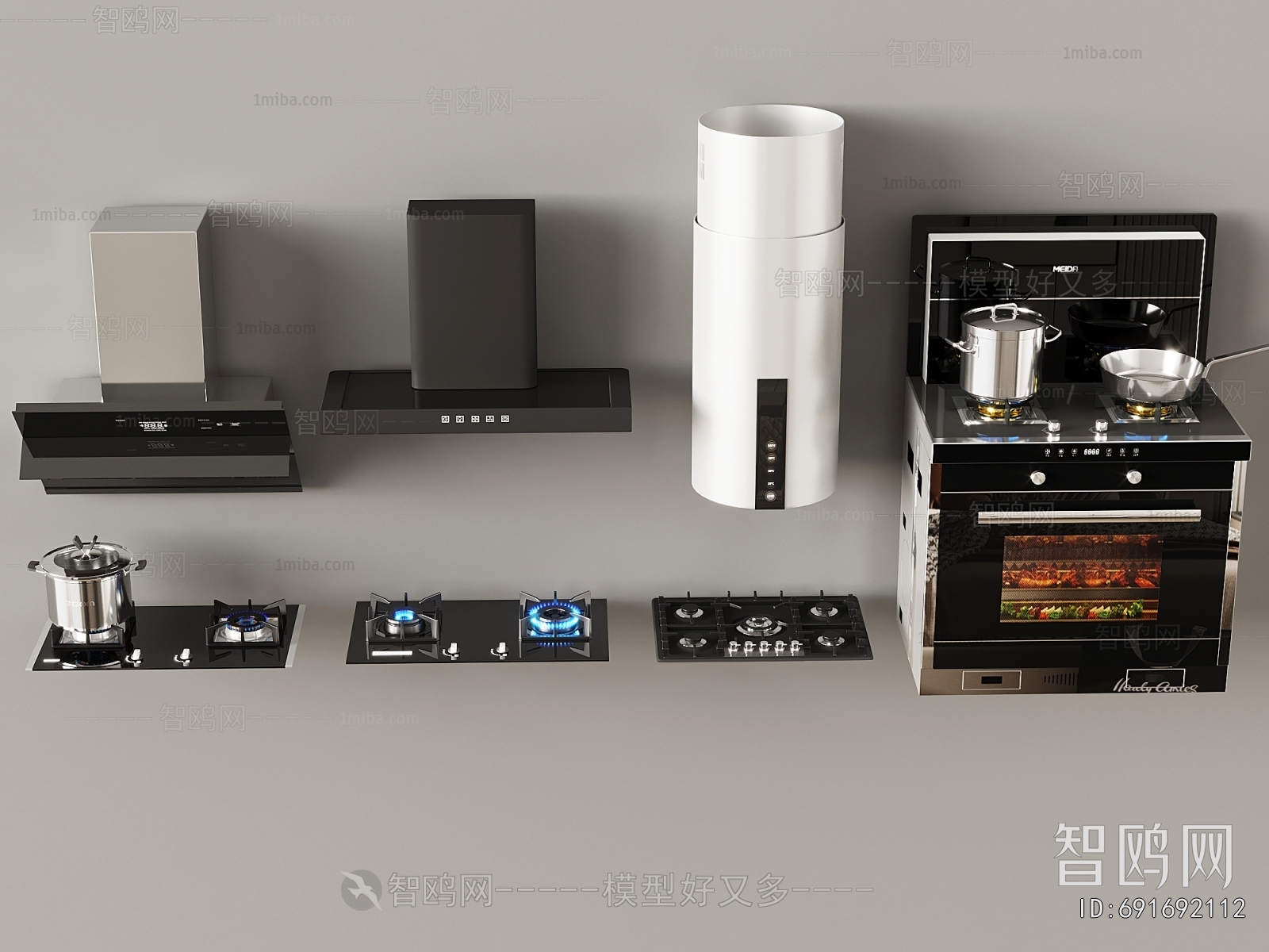 Modern Kitchen Electric Gas Range