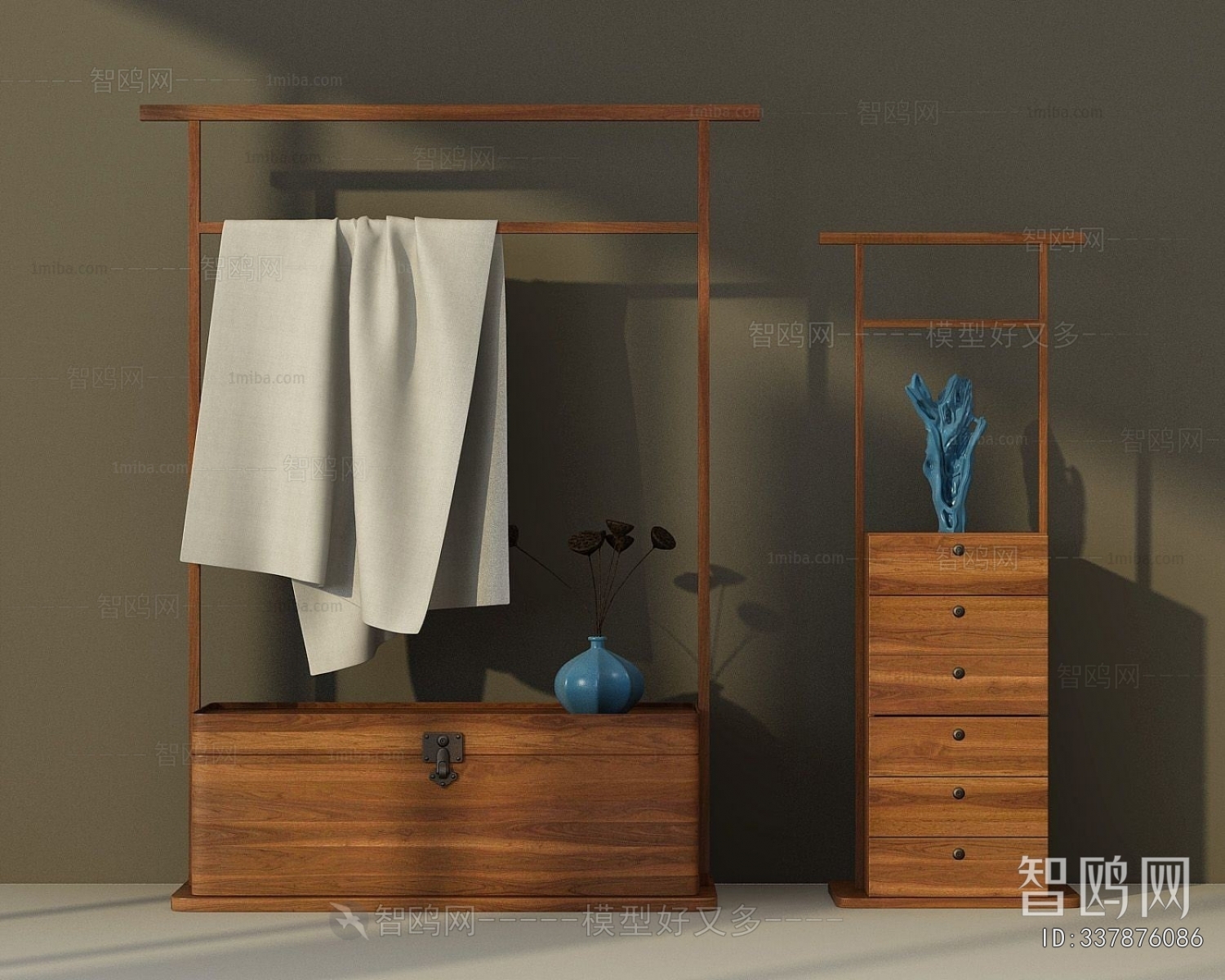 New Chinese Style Shoe Cabinet