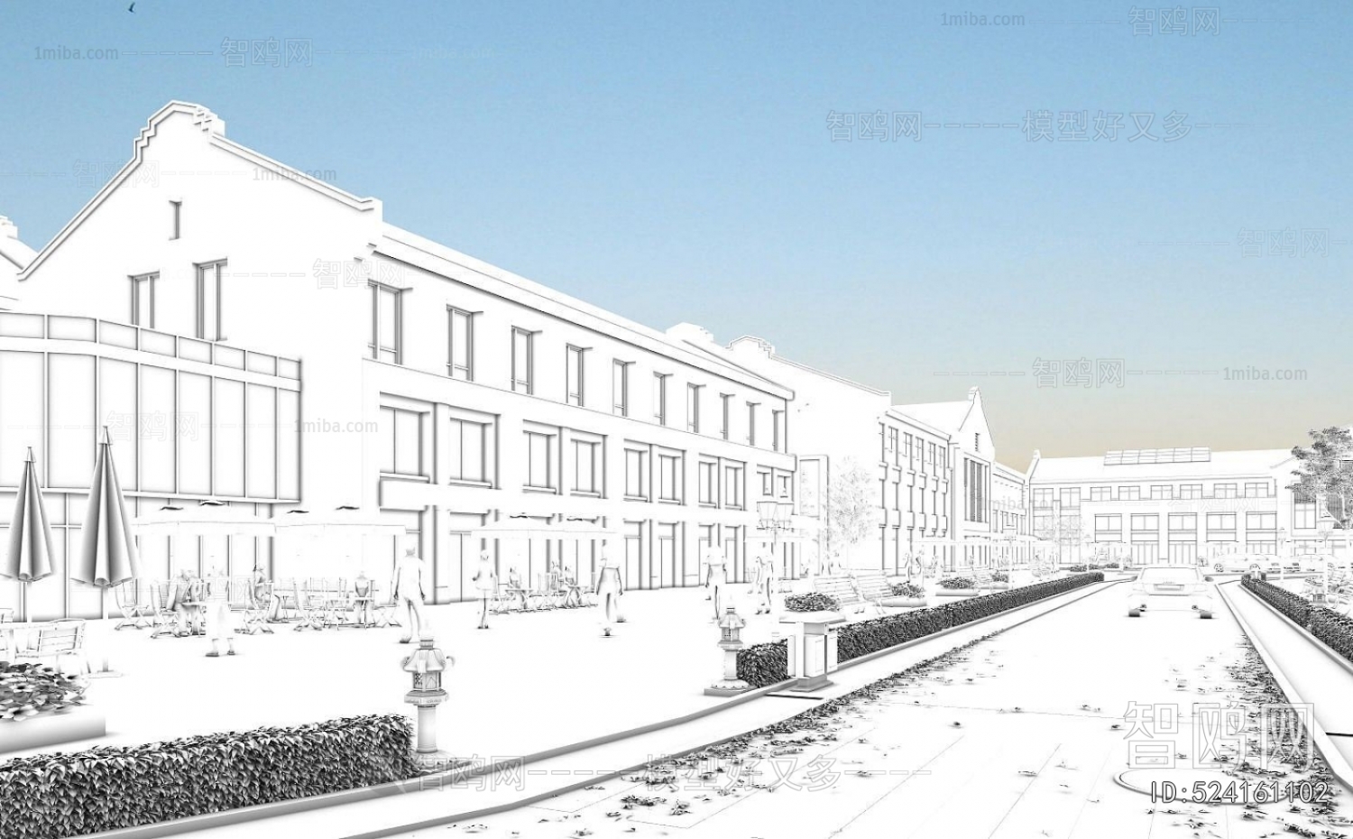 New Chinese Style Commercial Street