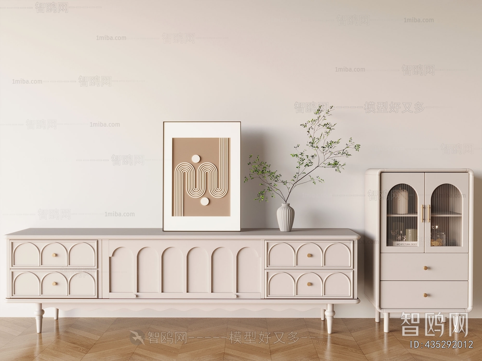 French Style TV Cabinet