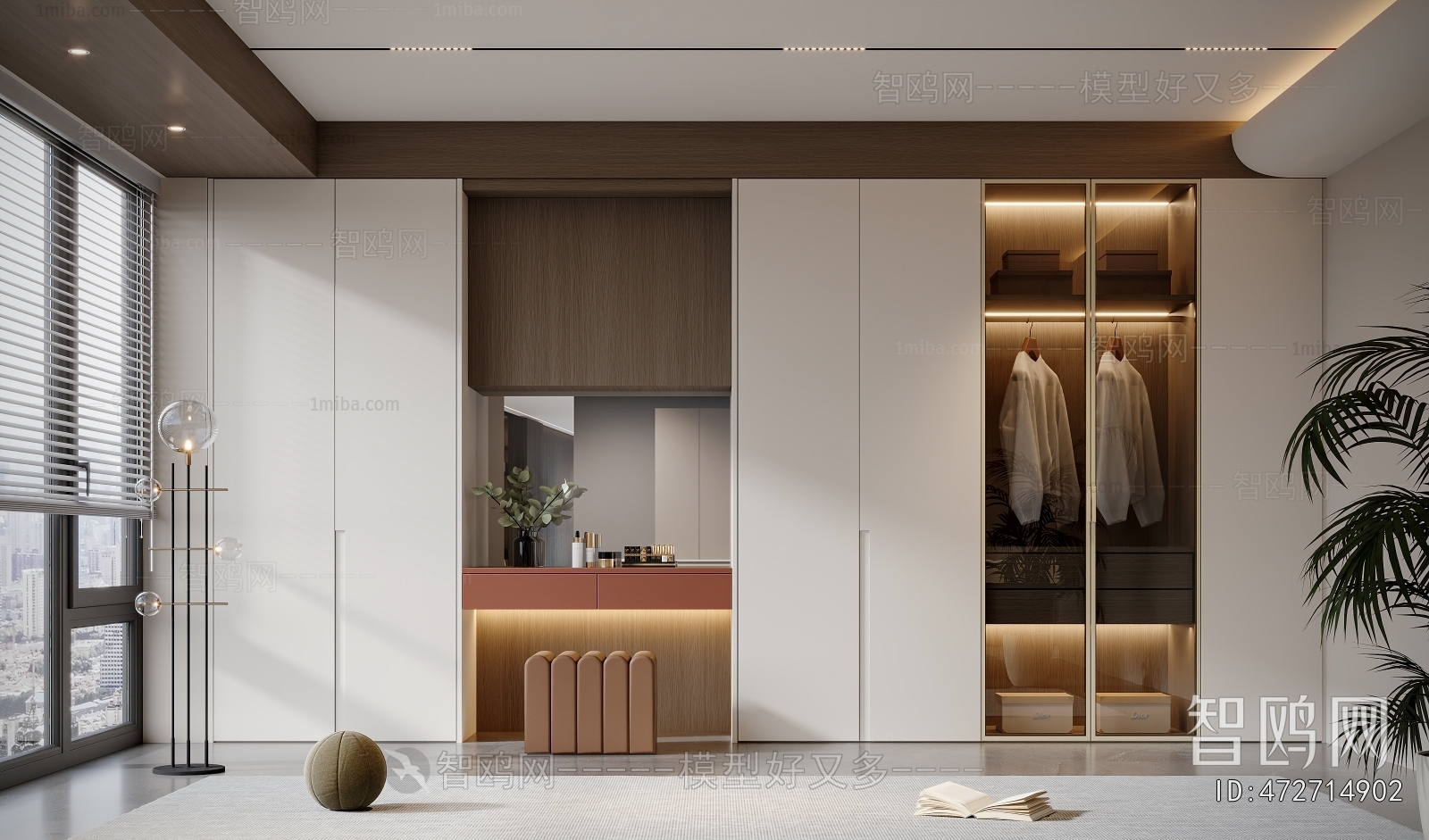 Modern Clothes Storage Area