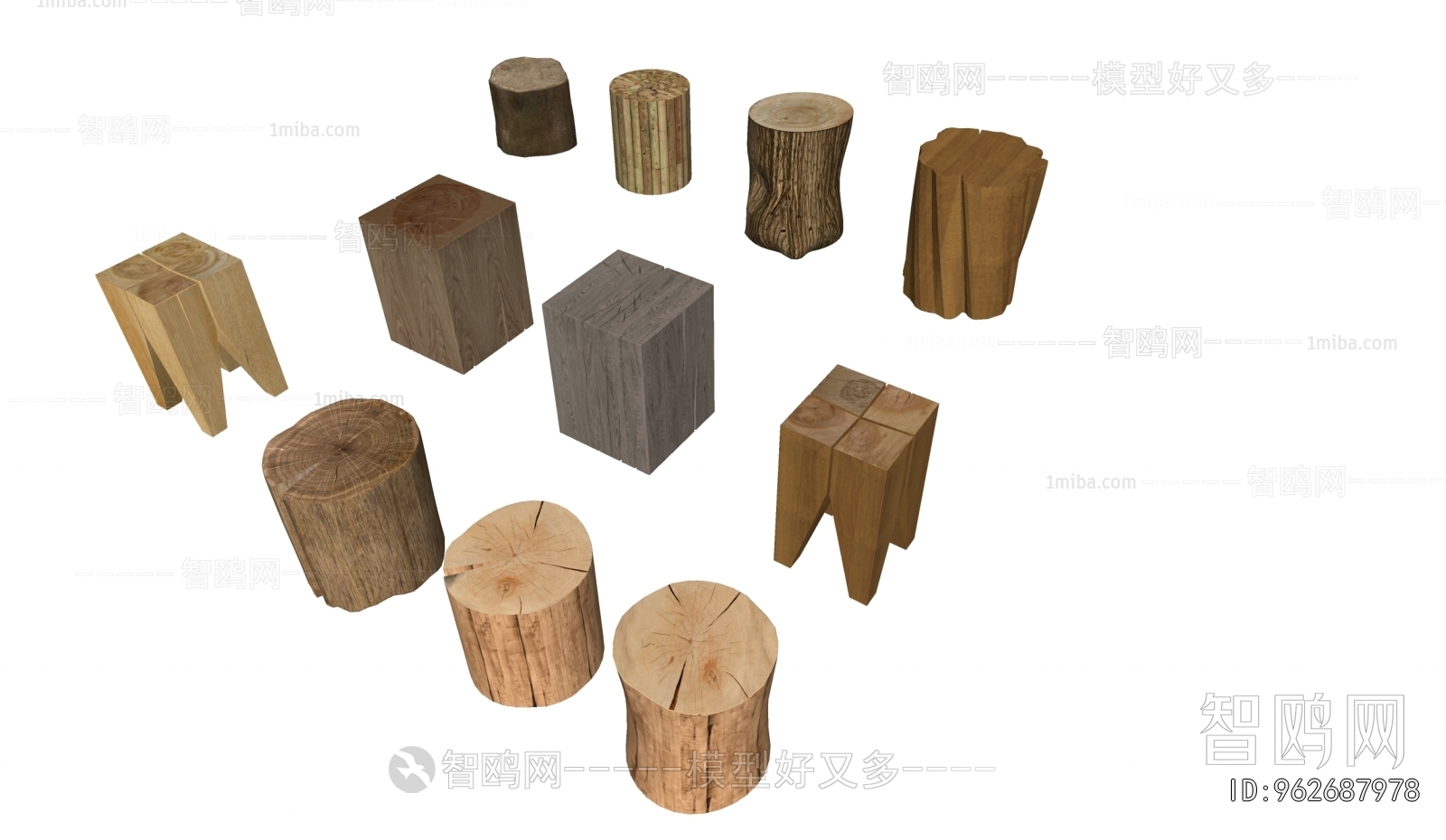 Wabi-sabi Style Stool