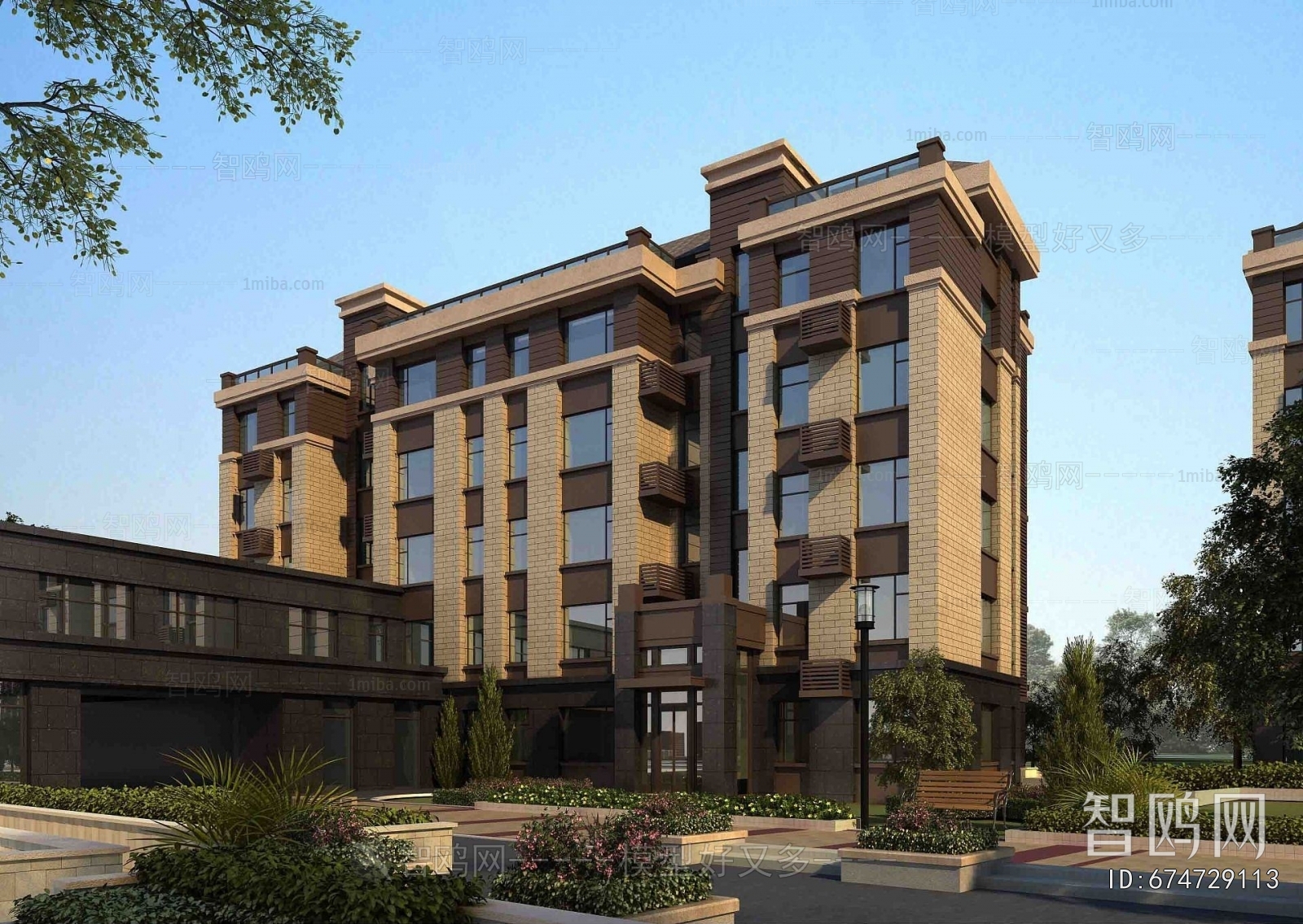 Simple European Style Residential Building