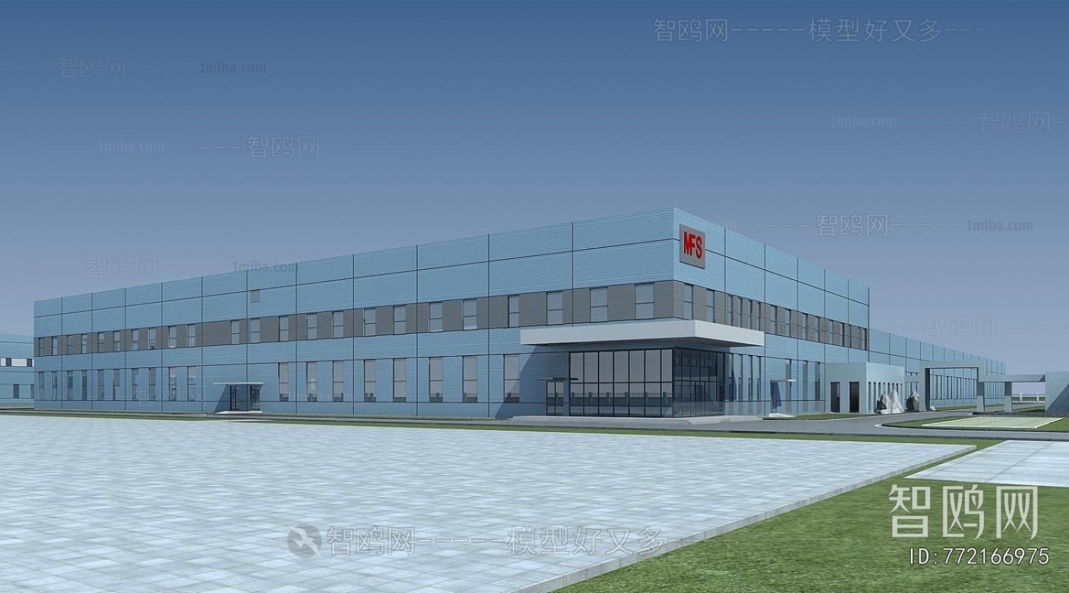 Modern Architectural Bird's-eye View Planning