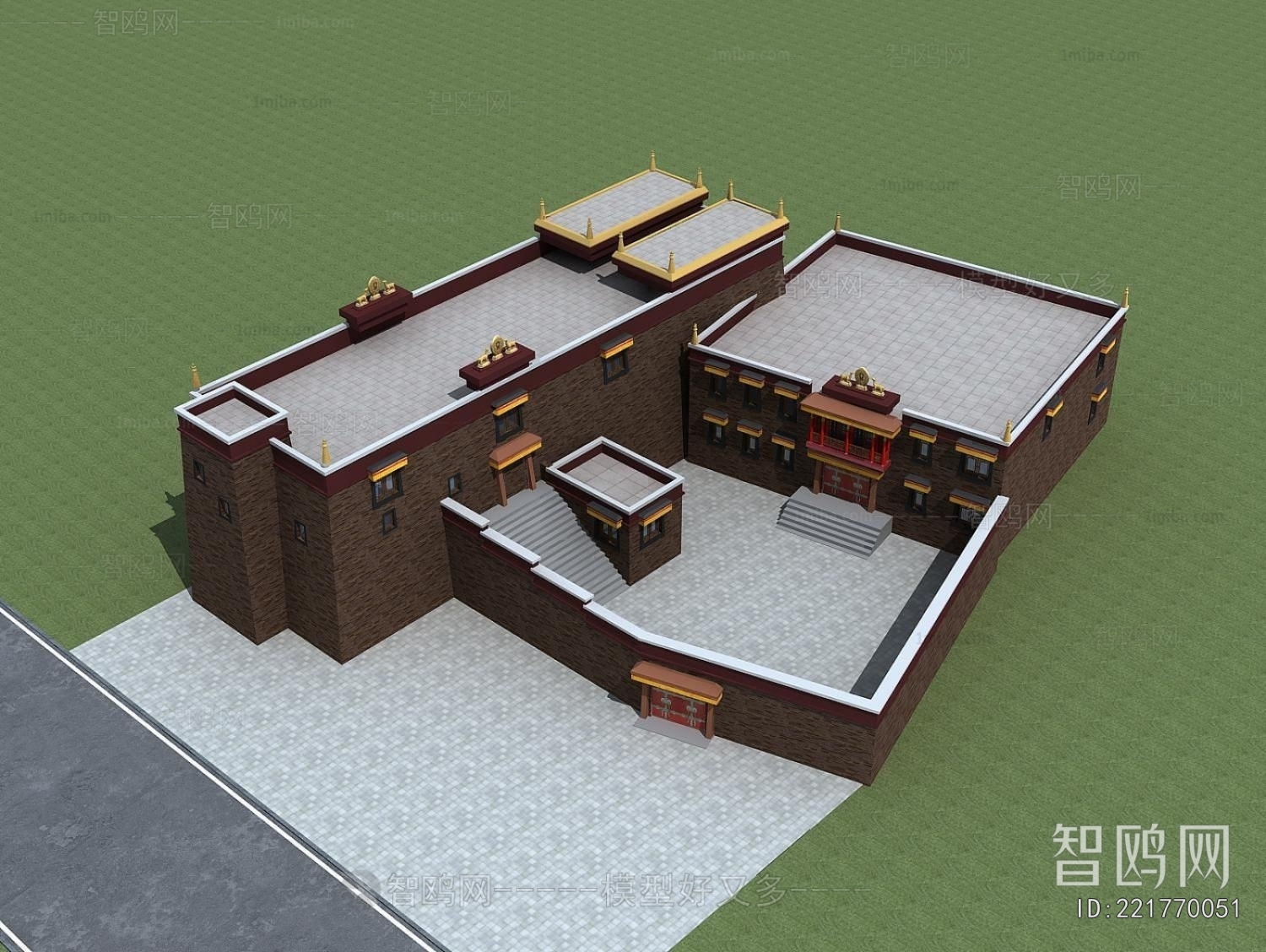 New Chinese Style Religious Architecture