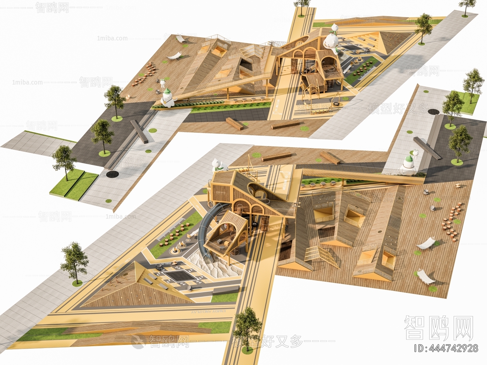 Modern Park Landscape