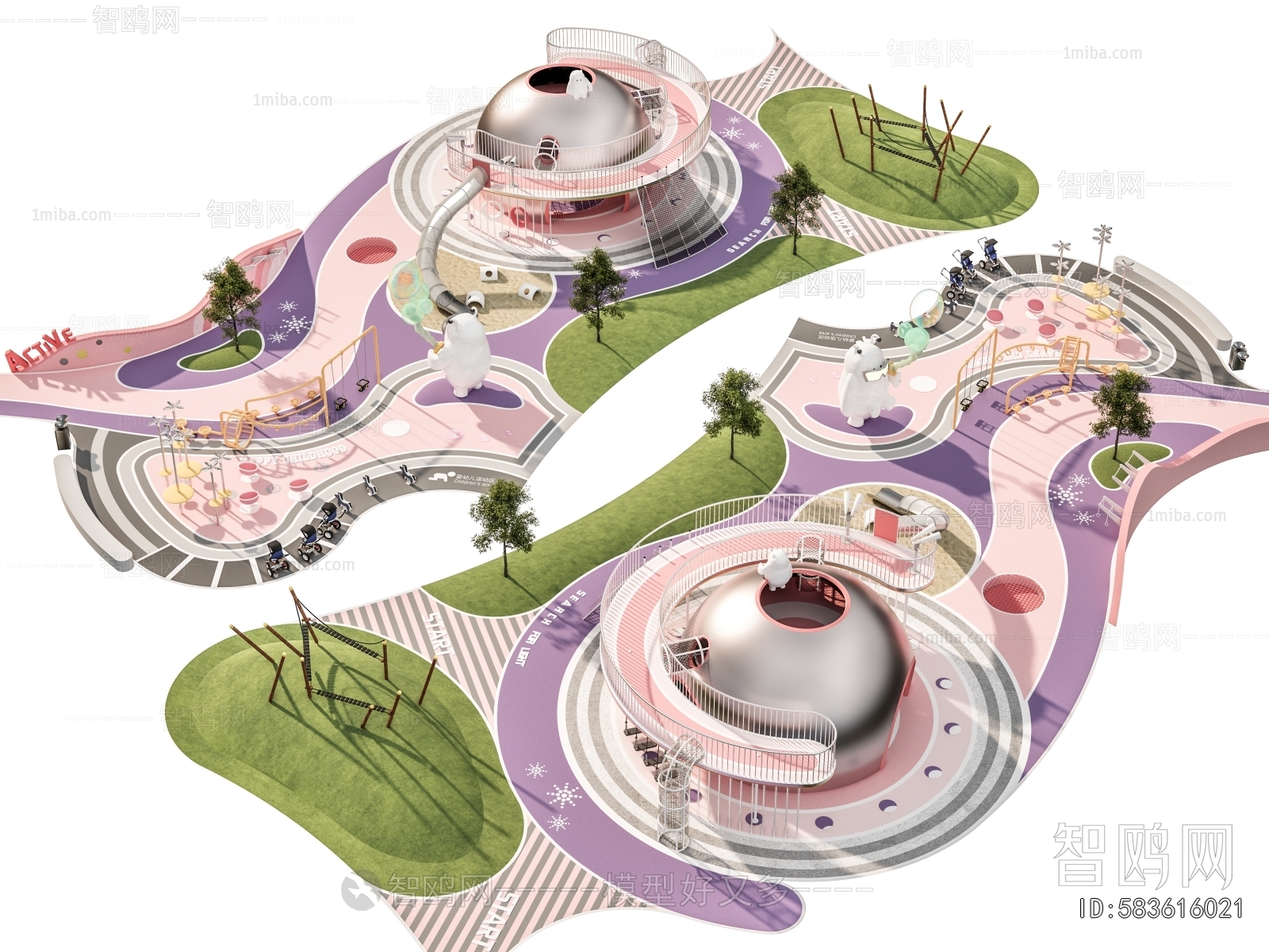 Modern Park Landscape