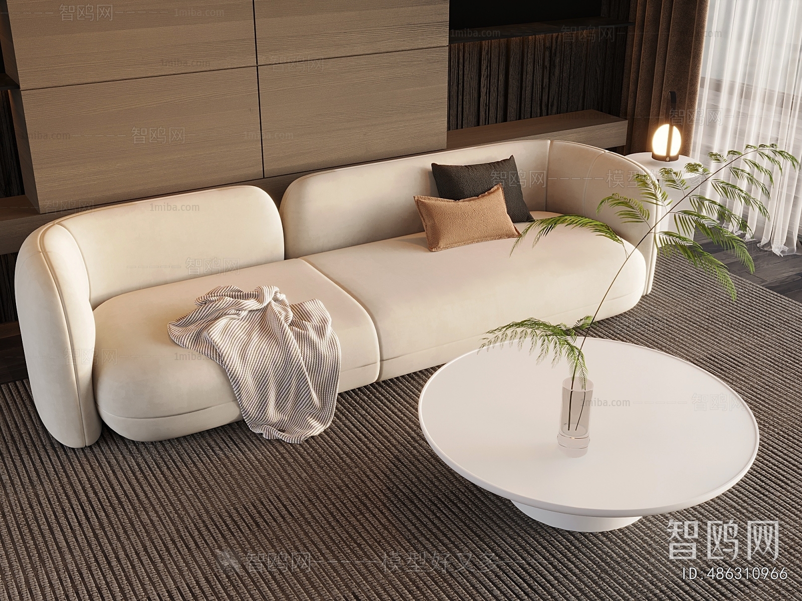 Modern Three-seat Sofa