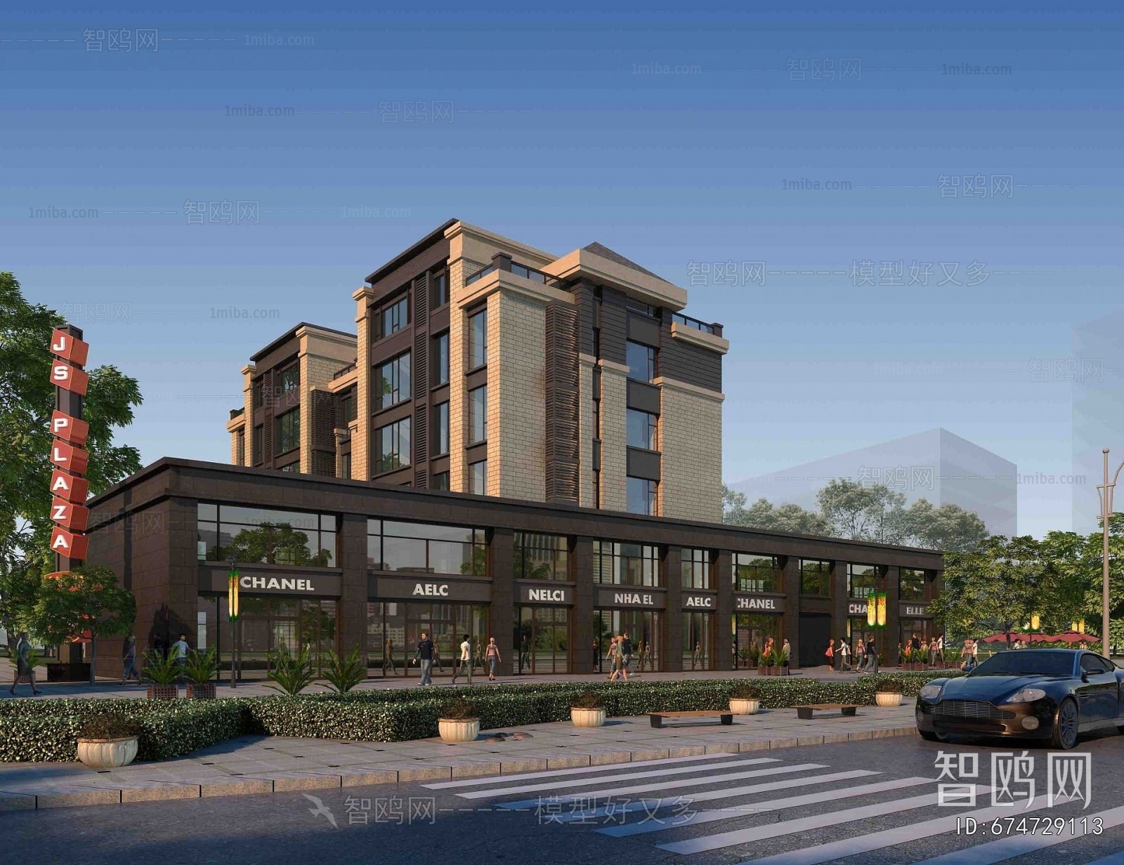 Simple European Style Residential Building