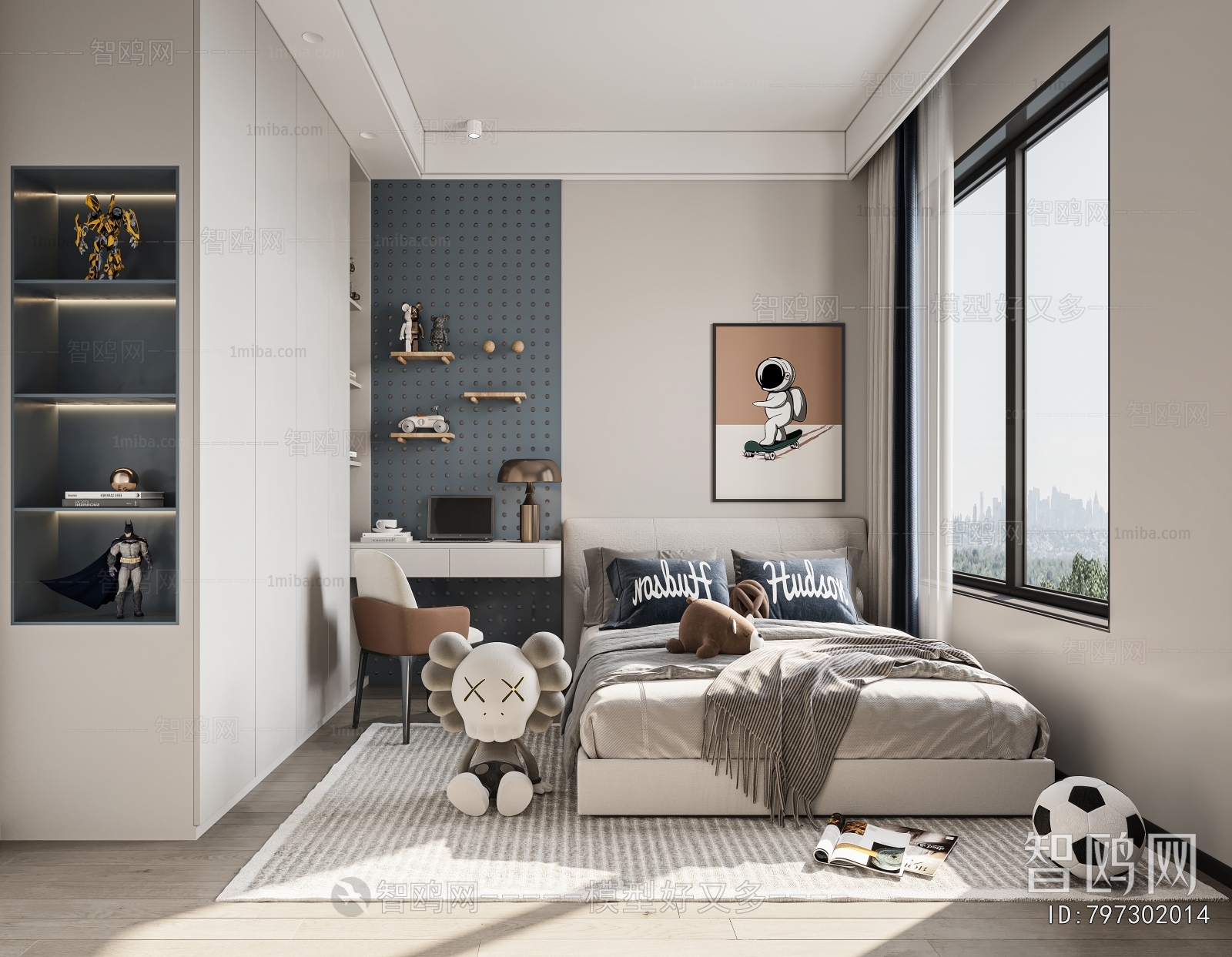 Modern Boy's Room And Son's Room