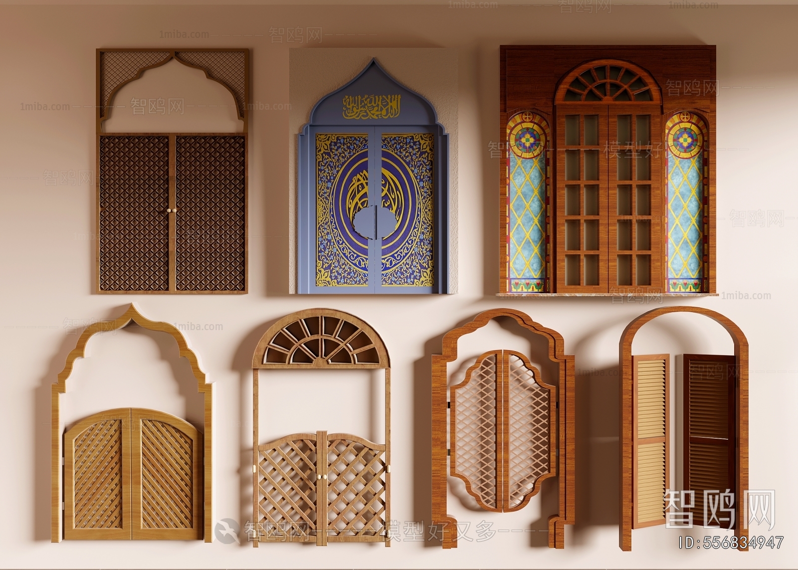 Southeast Asian Style Double Door