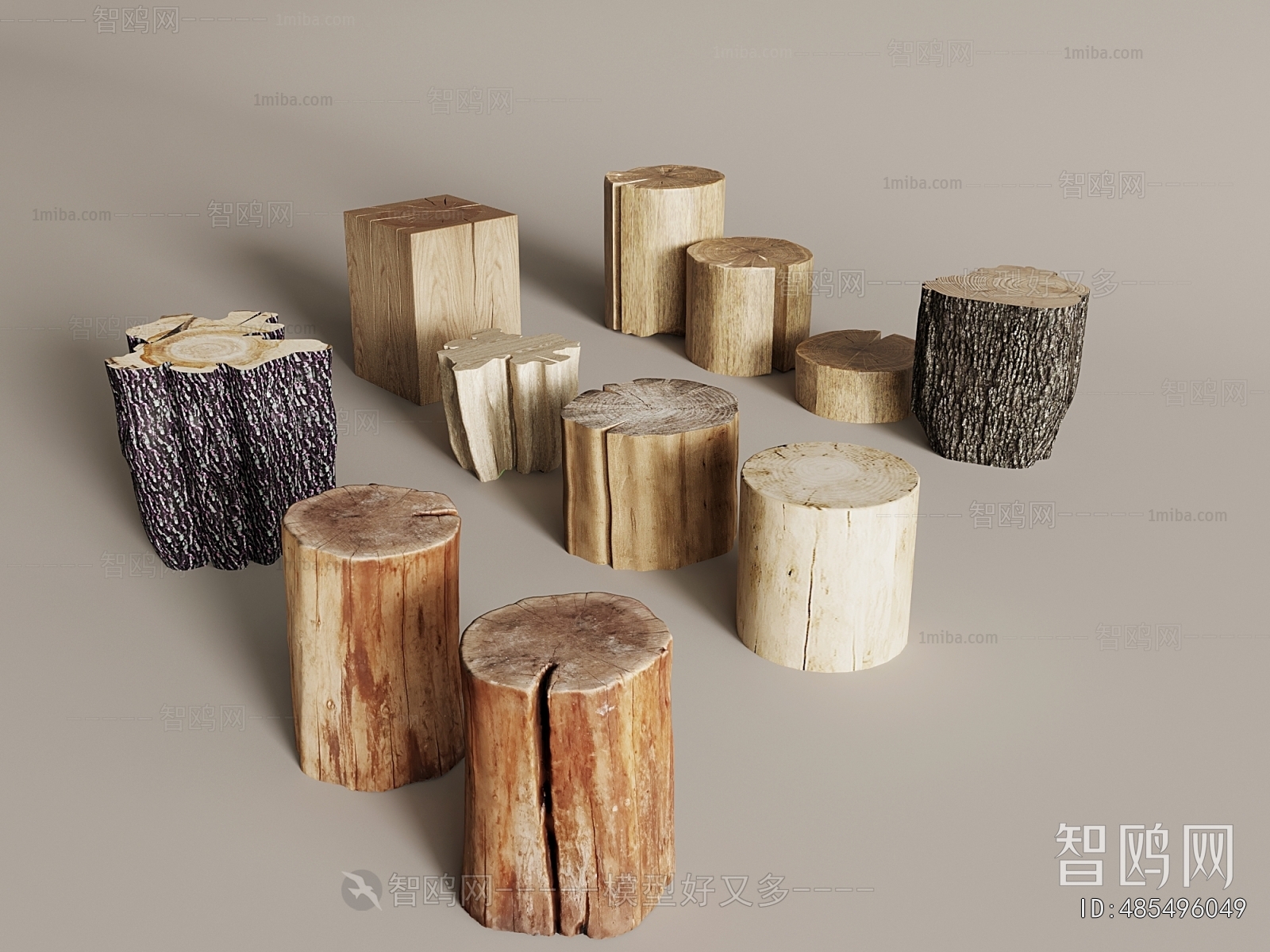 Wabi-sabi Style Stool