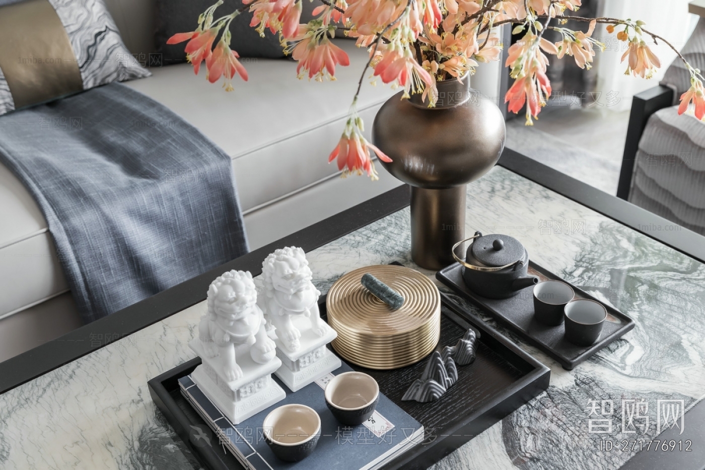 New Chinese Style A Living Room