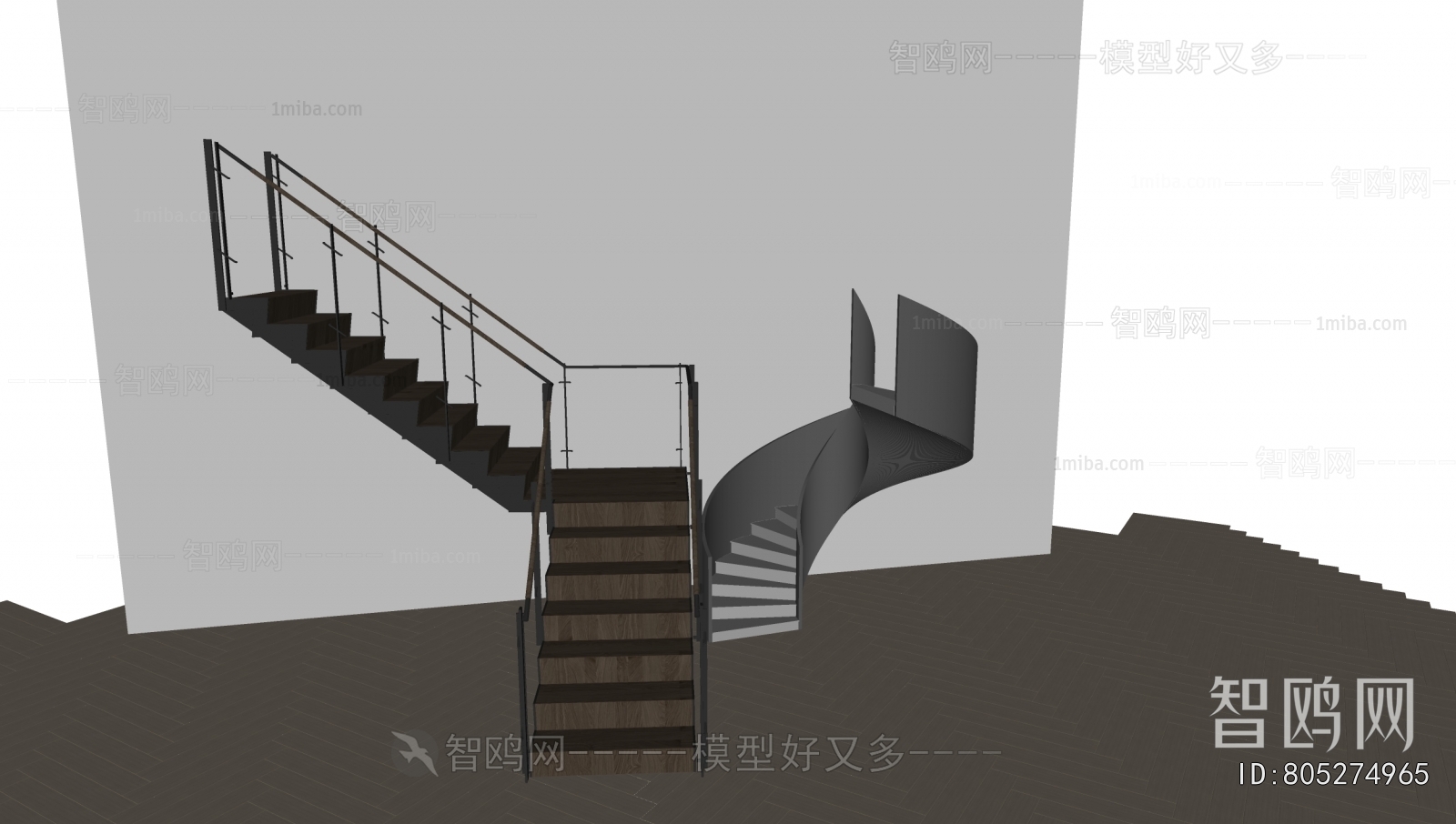 现代楼梯栏杆