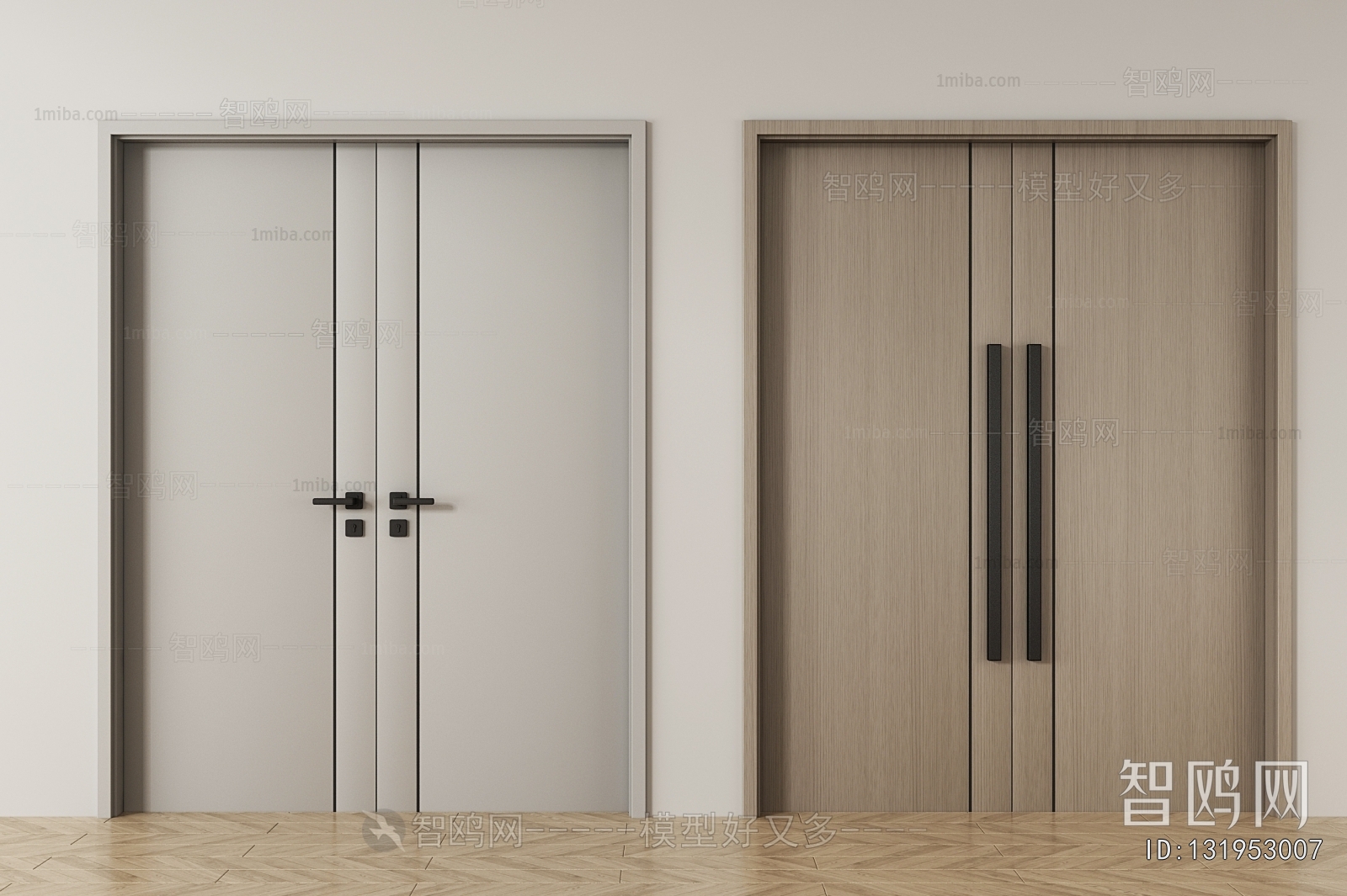 Modern Double Door