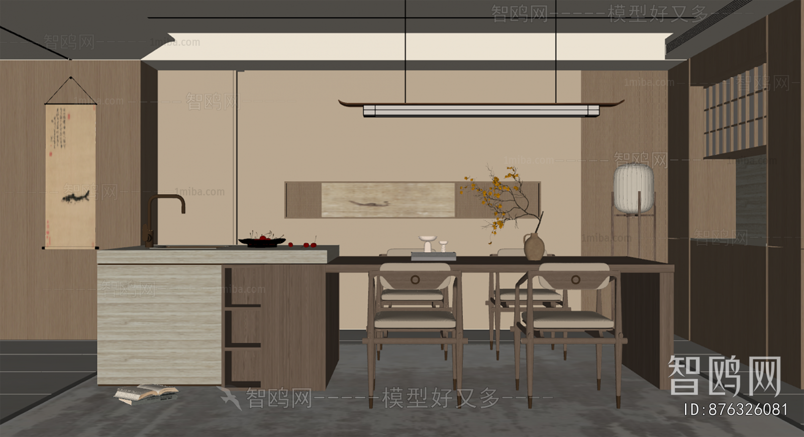 New Chinese Style Dining Room