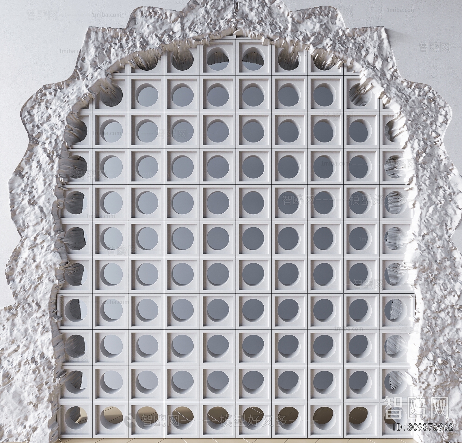 Modern Cement Brick Screen Partition