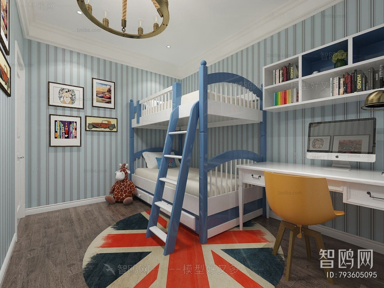 Mediterranean Style Boy's Room And Son's Room