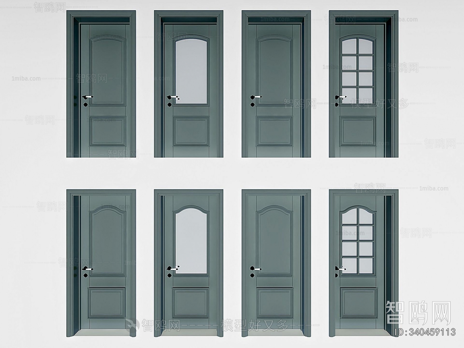 Simple European Style Single Door