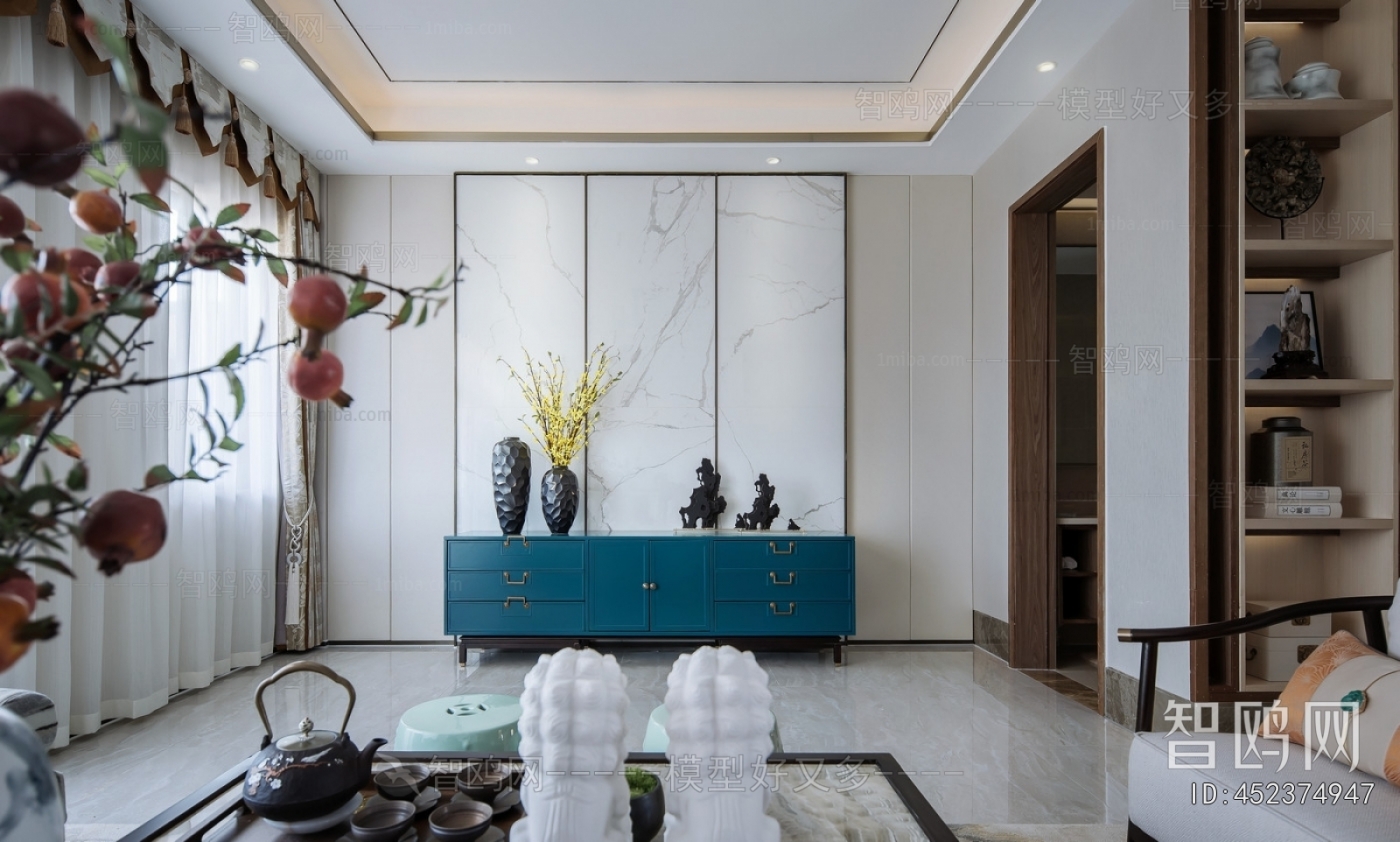 New Chinese Style A Living Room