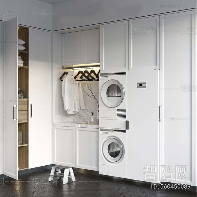Modern Laundry Cabinet