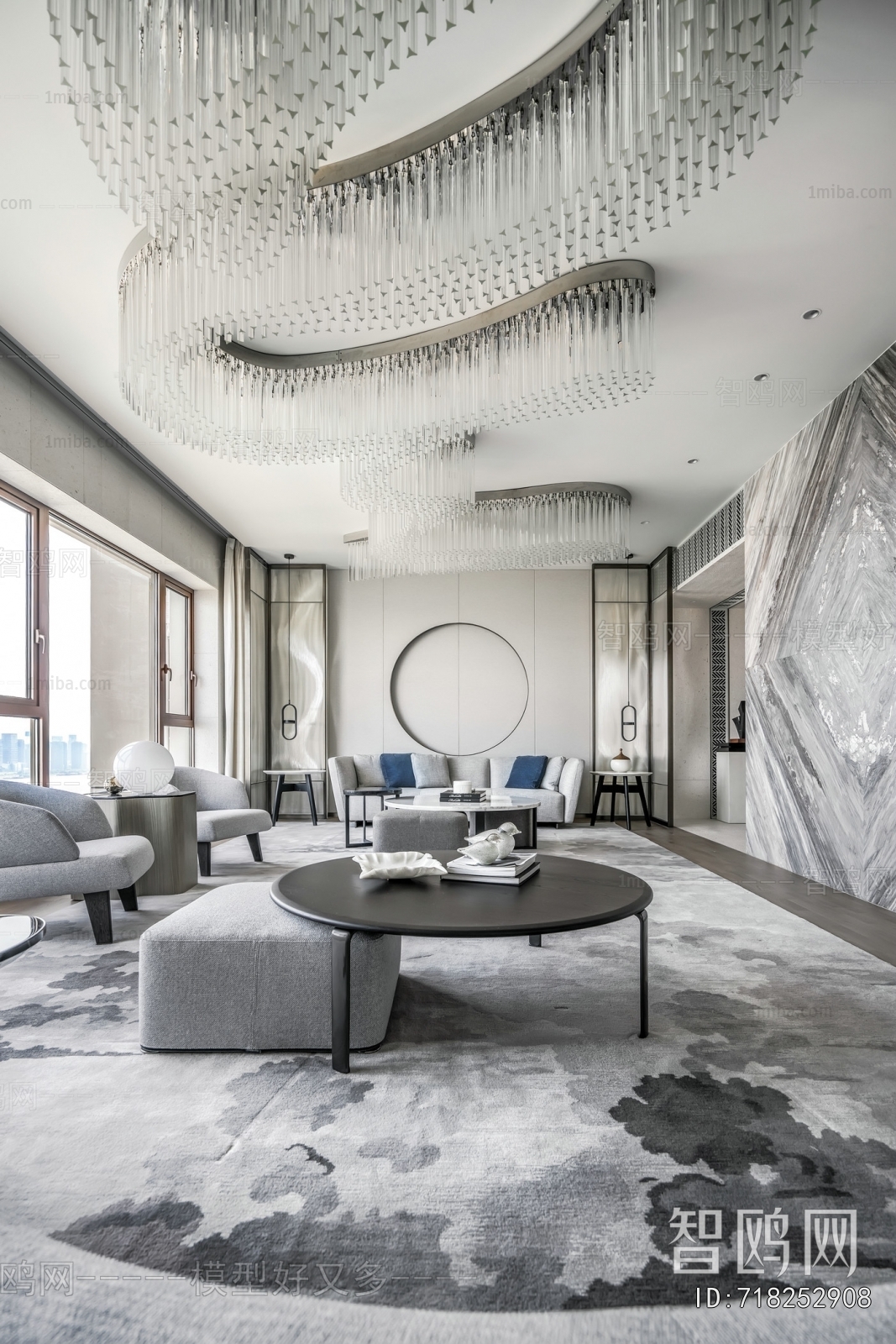 Modern Office Living Room