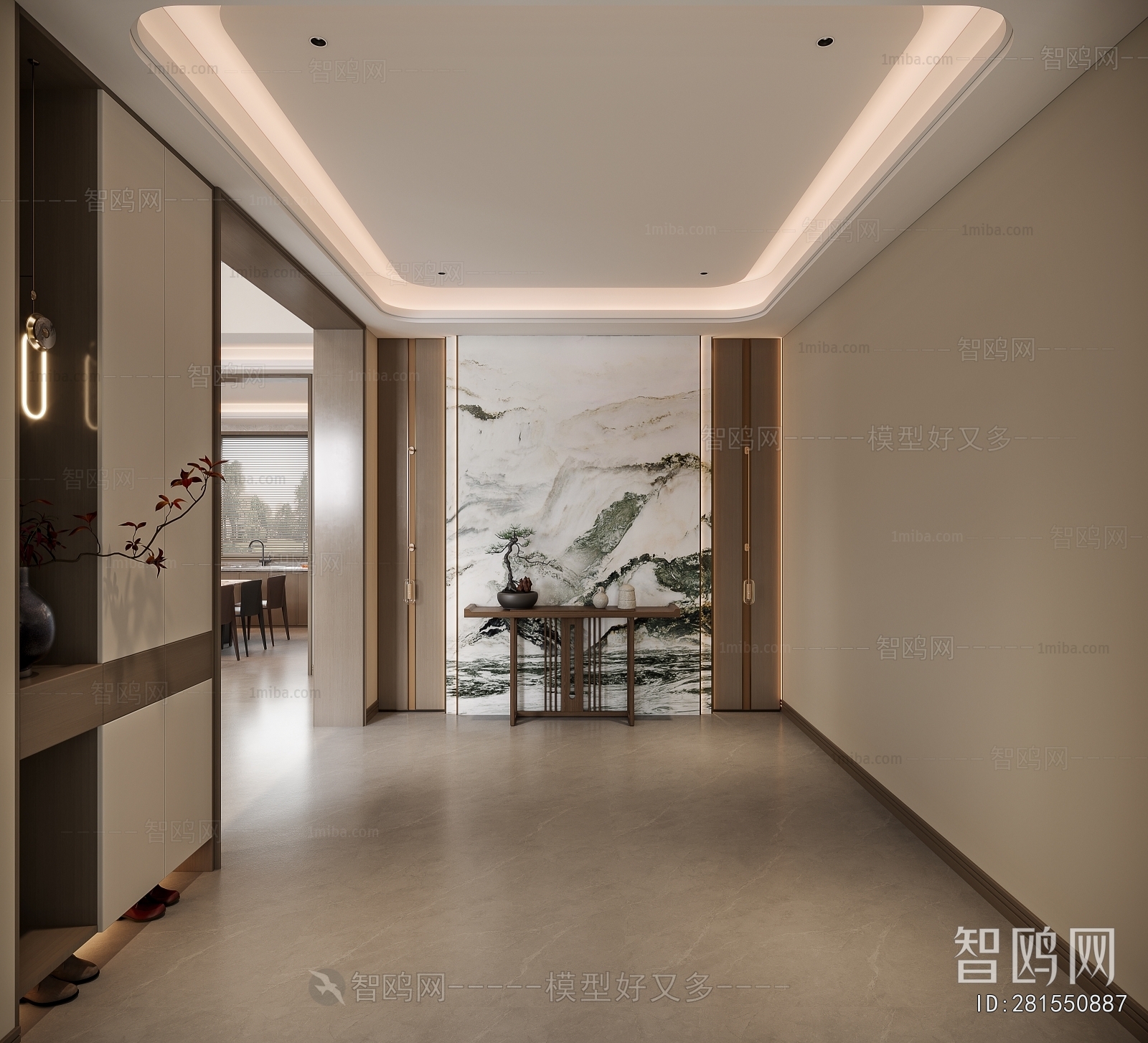 New Chinese Style Hallway