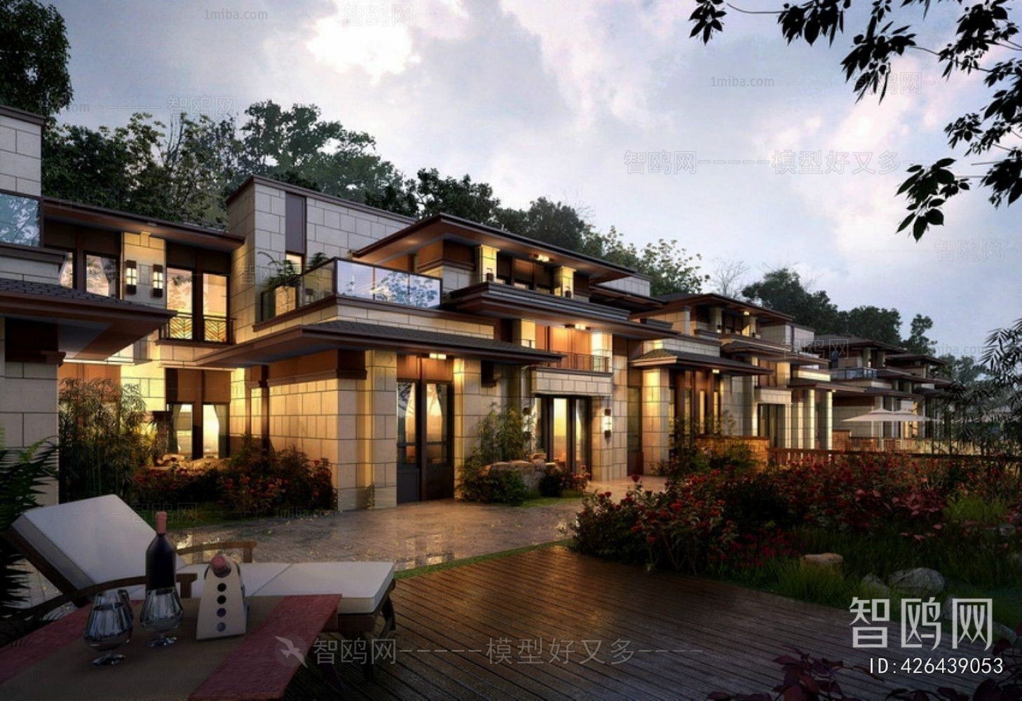 New Chinese Style Townhouse