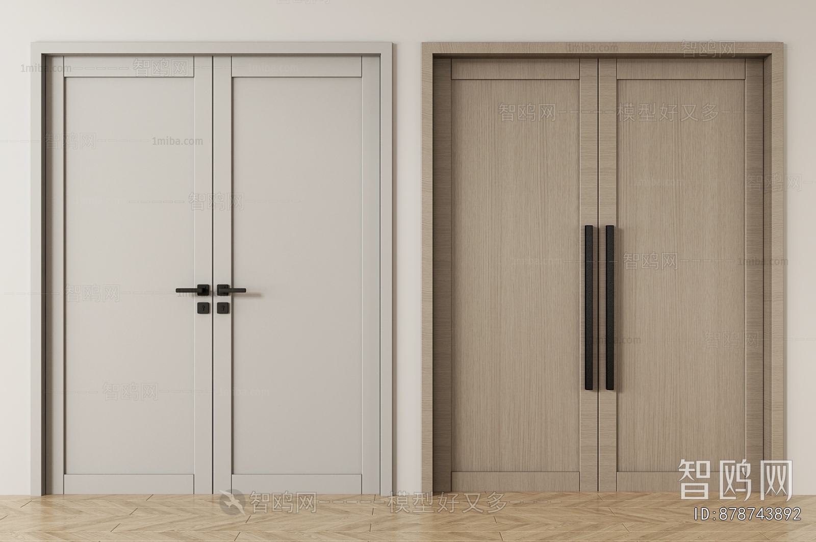 Modern Double Door