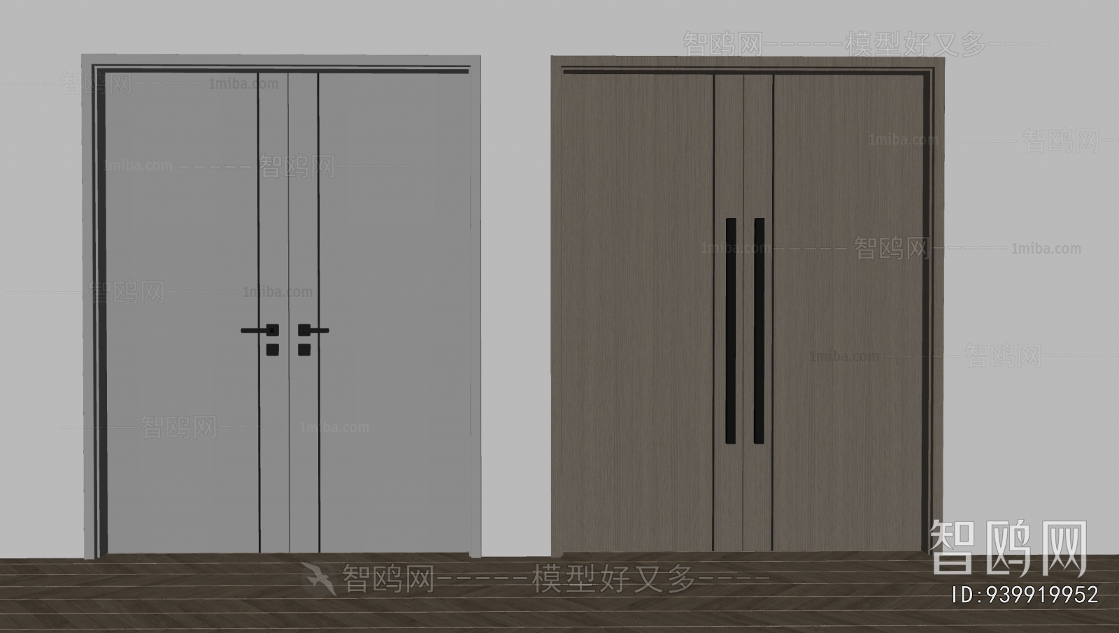 现代双开门组合