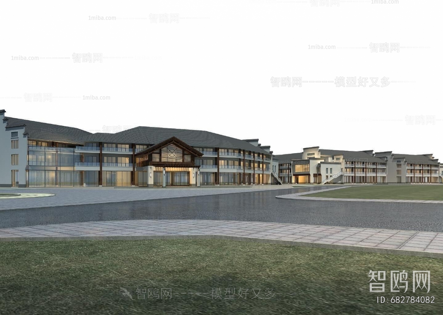 Chinese Style Appearance Of Commercial Building