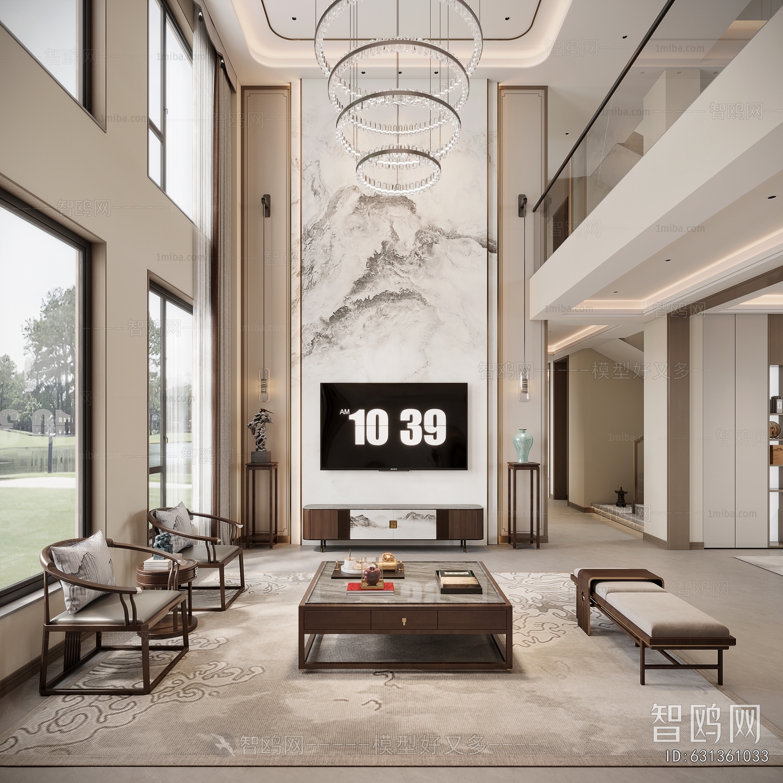 New Chinese Style A Living Room