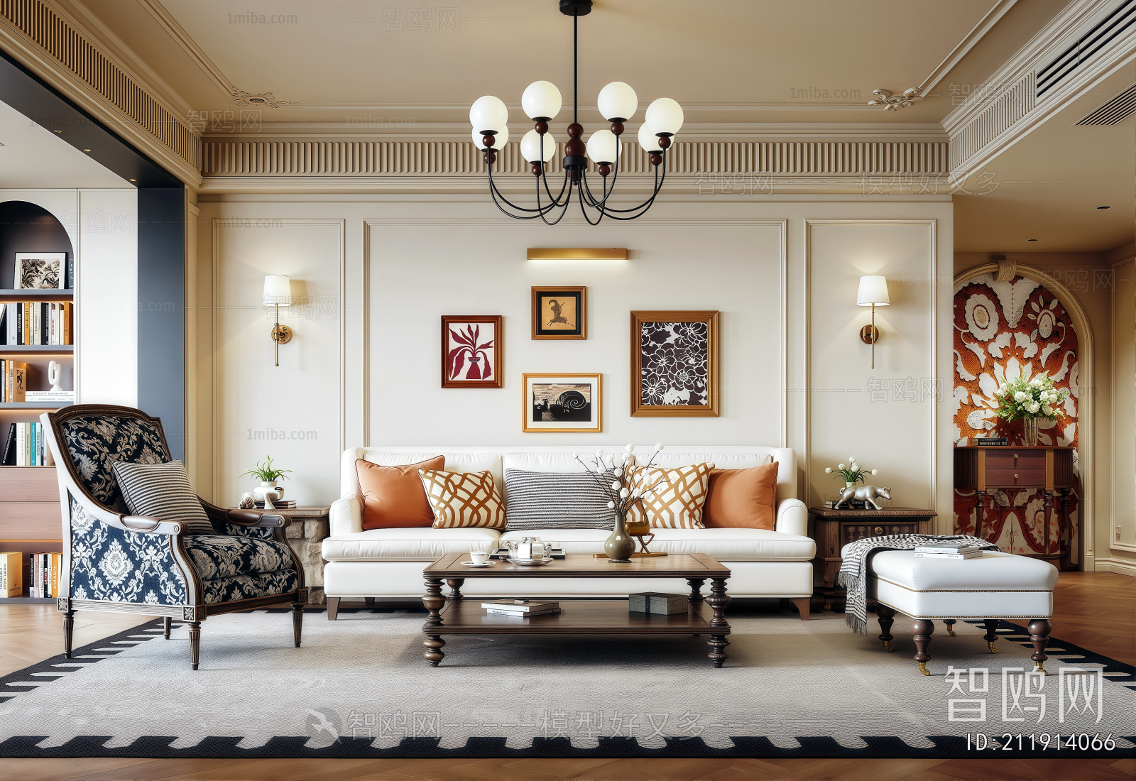 American Style A Living Room