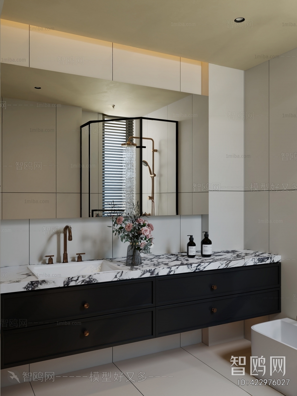 French Style Bathroom Cabinet