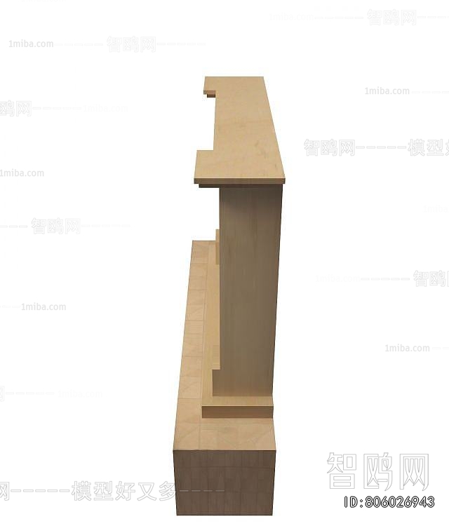 Simple European Style Fireplace